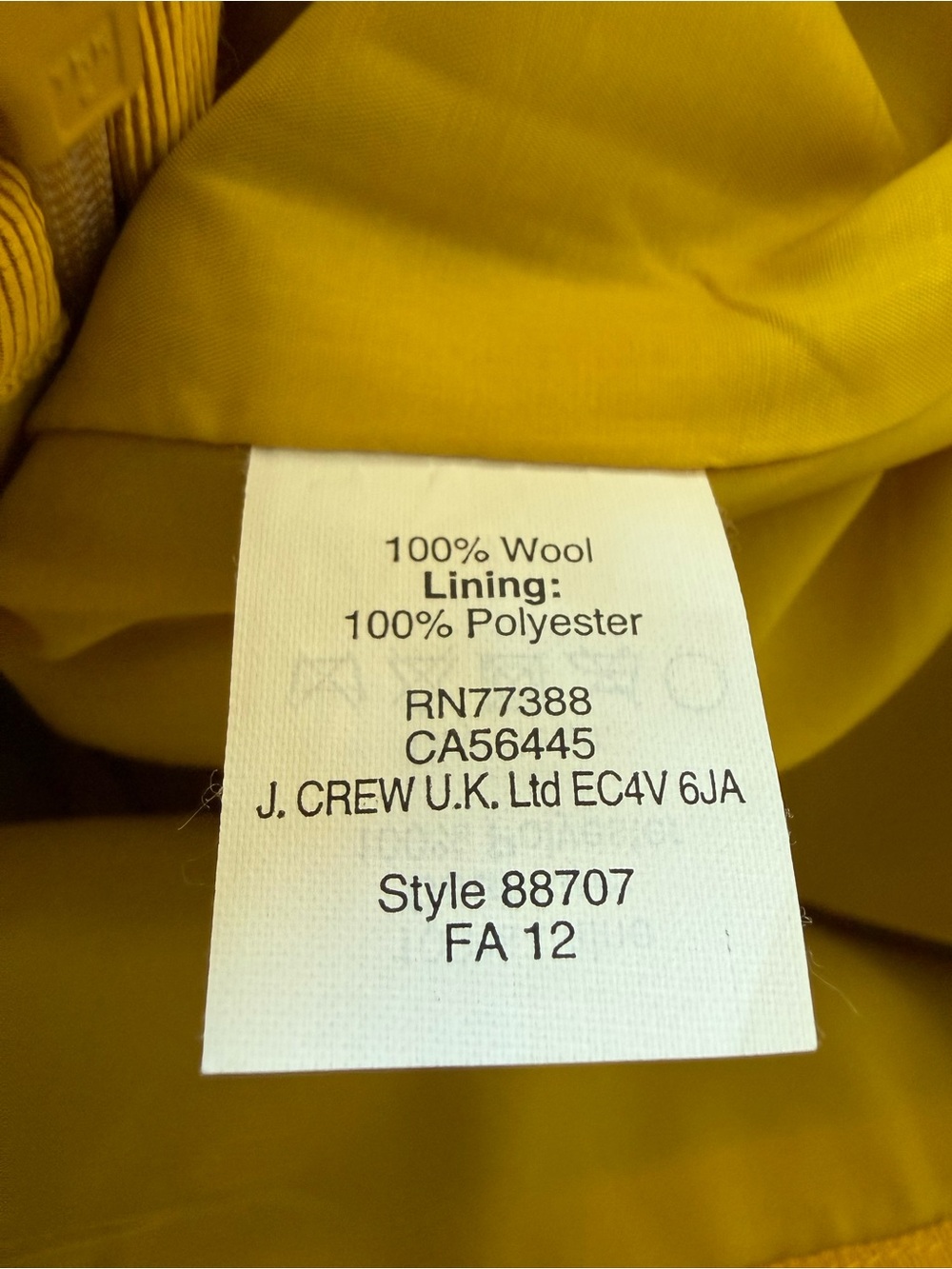 J. Crew 100% Wool No. 2 Pencil Mini Skirt 00 - Picture 6 of 7